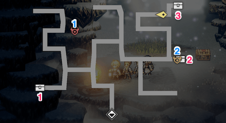 雪花晶の洞穴 宝箱 位置