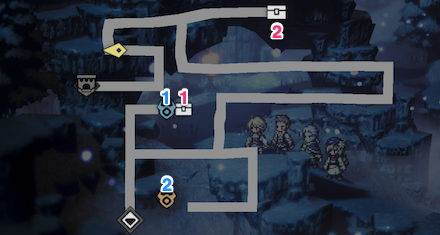 六花の館跡 宝箱 位置