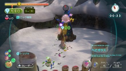 ヘビガラスはロックオンして倒す