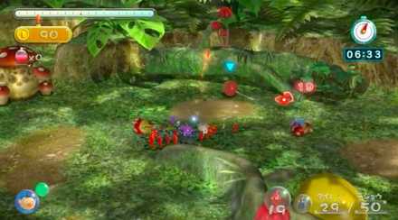 まずは赤ピクミンを集合させ出発