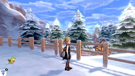 雪原の広がる広大なエリア