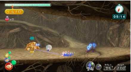 詰めの回収作業