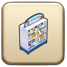 ローソンの商品棚A