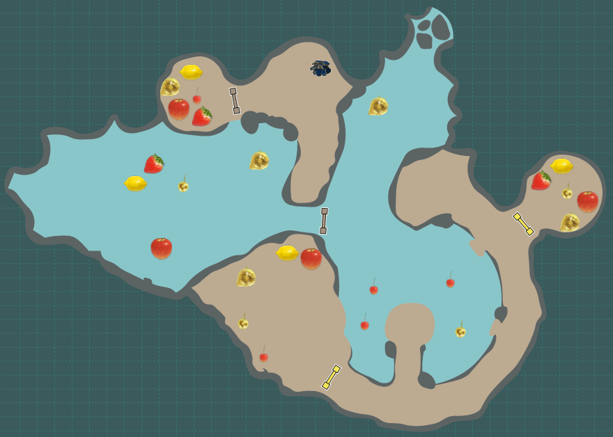 白銀の泉のマップ