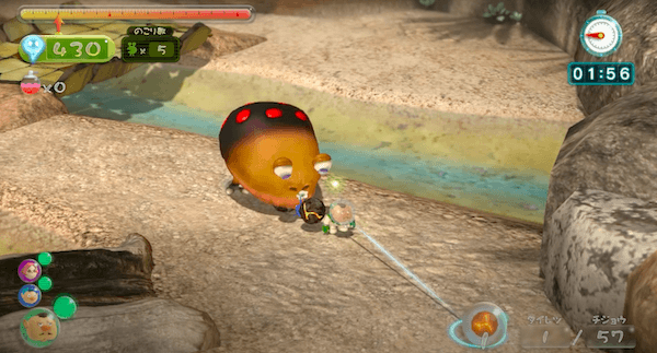 バクダン岩で大型生物を倒す