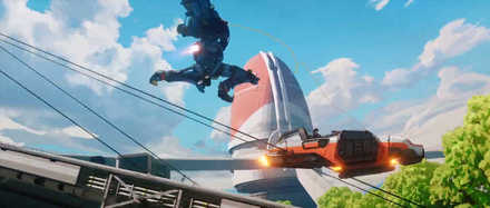 トライデントにジップラインを使うパスファインダー