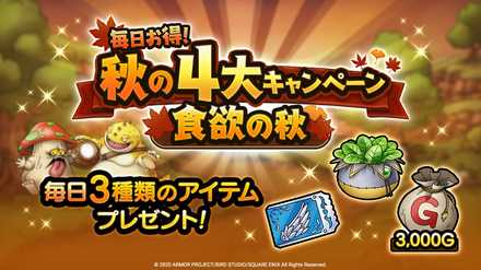 毎日お得！秋の4大キャンペーン タクトの秋