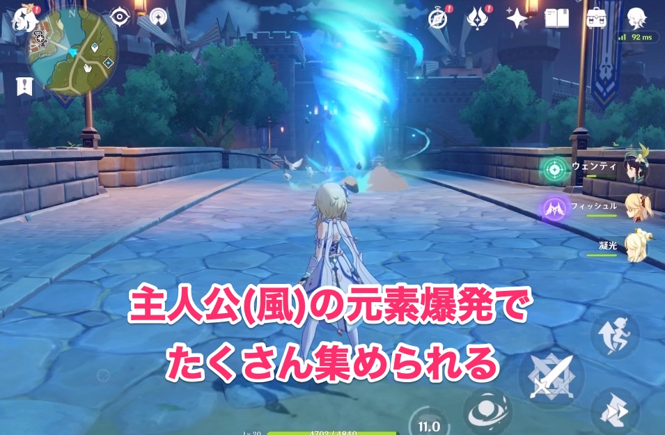 鳥肉はモンド城前で集めるのがおすすめ