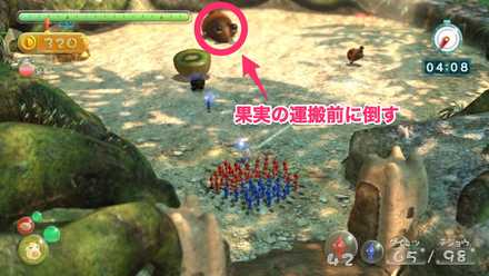 原生生物を先に倒す