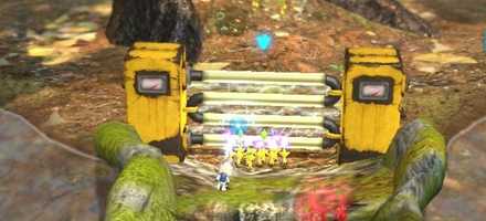 電気の檻は黄ピクミンで開ける