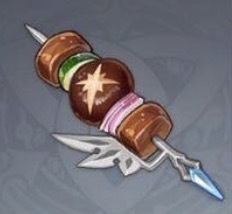 フルーティーな串焼きの画像