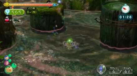 最後に分担して原生生物を倒す