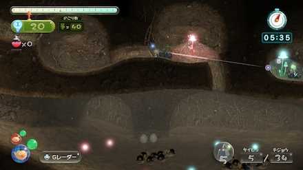 ピクミンを集めながら開拓していく