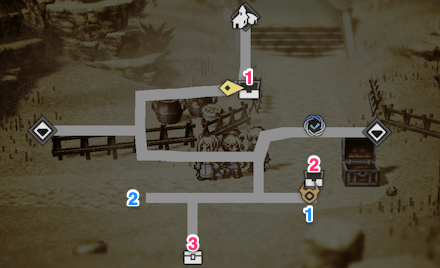 サンシェイド砂道 宝箱 位置