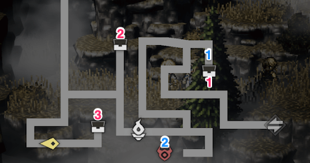 死の谷 -西- 宝箱 位置