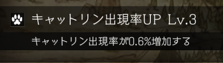 キャットリン出現率アップ
