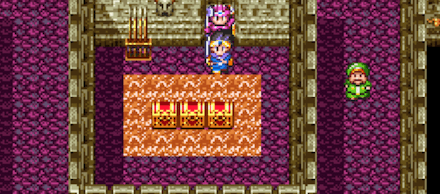 ダメージ床内の宝箱