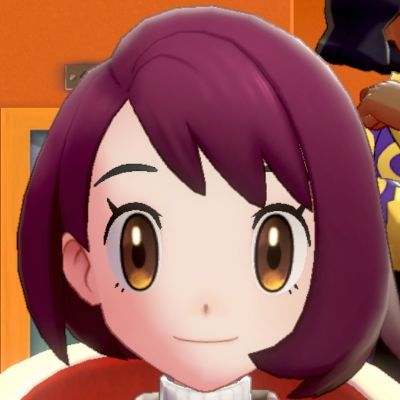 髪色ワインレッド