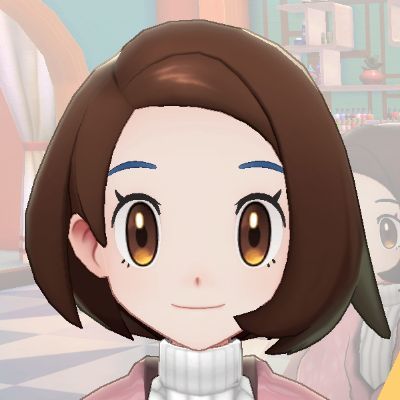 眉毛色ブルー