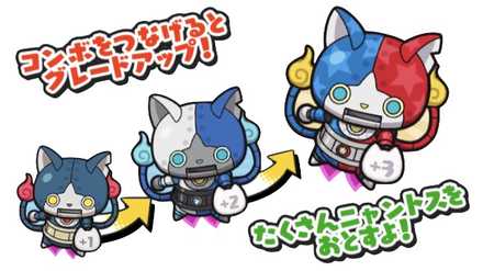 コンボを繋げるとグレードアップ