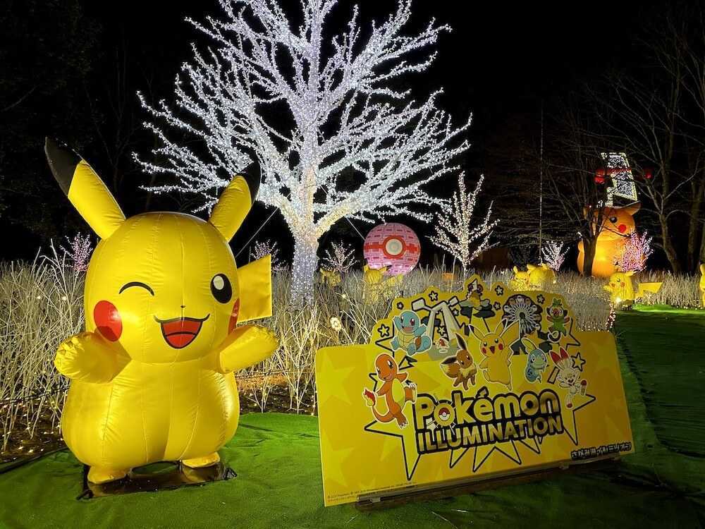 ピカチュウの光の森