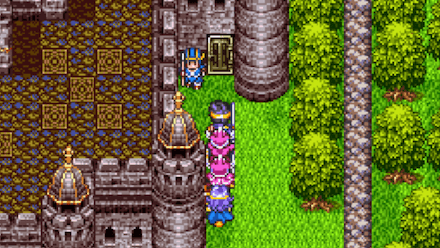 右の勝手口から城に侵入