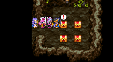 右上小部屋の宝箱は全部ミミック