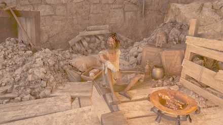 物売りの汚れた男の画像