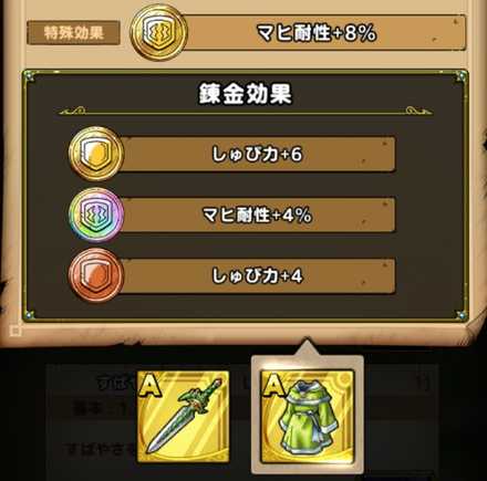 みかわしのふくを装備させる