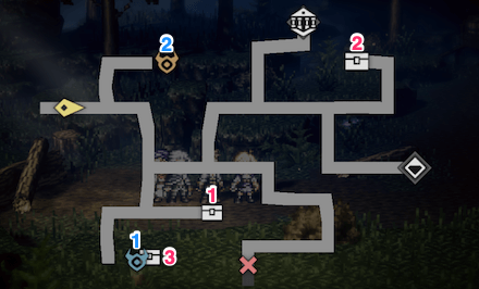 西ヴァローレ森道