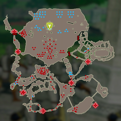 ハイラル平原の戦いのマップ