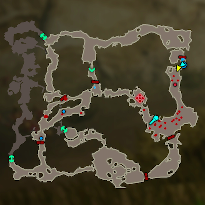 王立古代研究所へのマップ