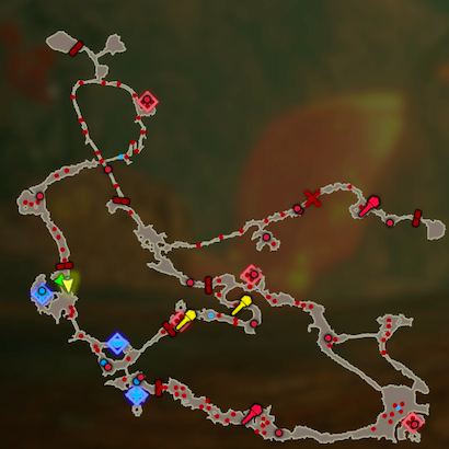 ゴロン族の豪傑ダルケルのマップ