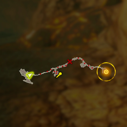 火山越えのマップ