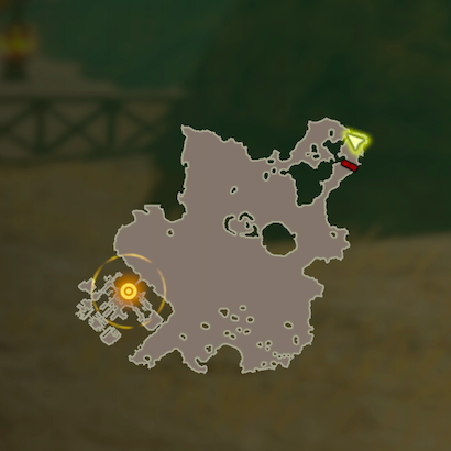 砂漠を抜けてのマップ