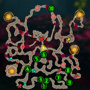 ハイラル大森林コログマップ