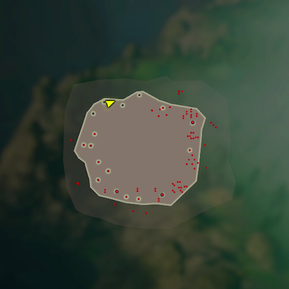 森林の警備のマップ