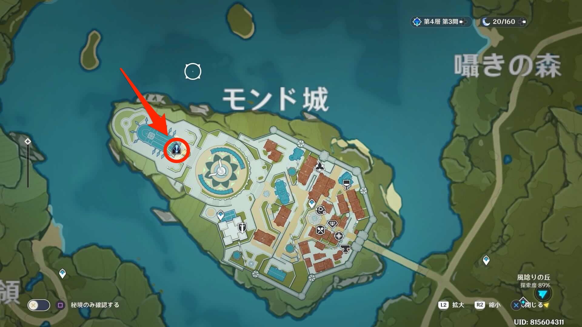 秘密の落とし物の場所