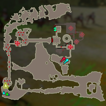 アッカレ砦奪還戦のマップ