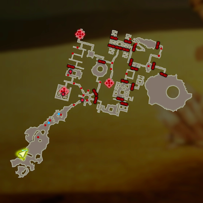 イーガ団掃討戦のマップ