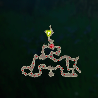 迷いの森からの脱出のマップ