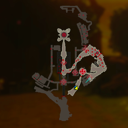 ハイラル城からの脱出のマップ