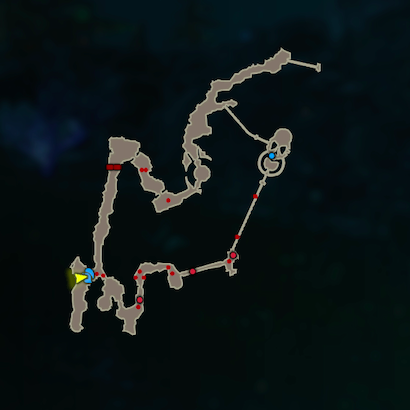 姉ミファーの元までのマップ