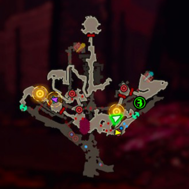 ハイラル城上層コログマップ