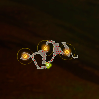 炎と氷と雷の特訓のマップ