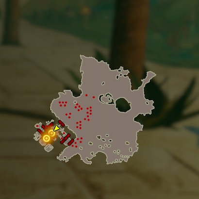 砂漠の魔物殲滅戦のマップ