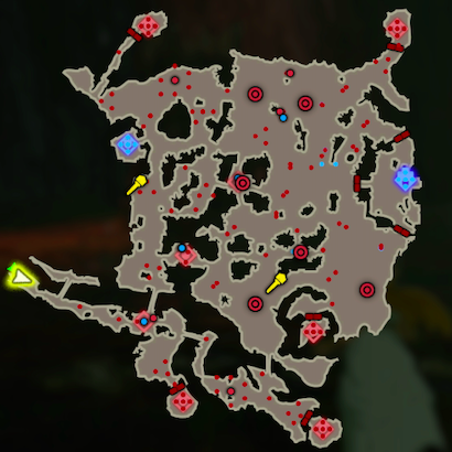 ハテノ砦の戦いのマップ