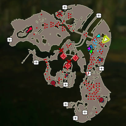 始まりの台地救援戦のマップ