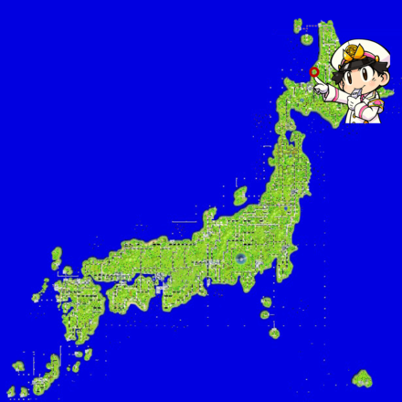 増毛のマップ画像