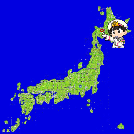 定山渓のマップ画像